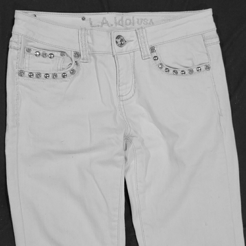 White LA Idol Jeans size 5